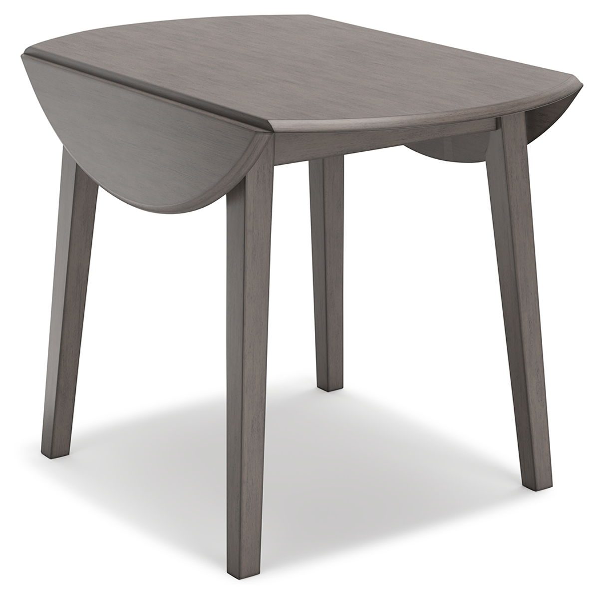 Shullden - Gray - Round Drm Drop Leaf Table - Image 4