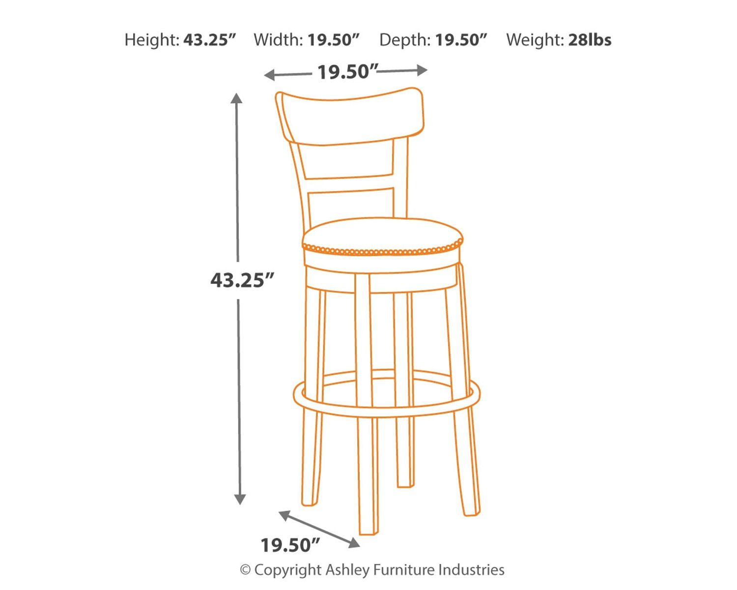 Pinnadel - Swivel Barstool - Image 3