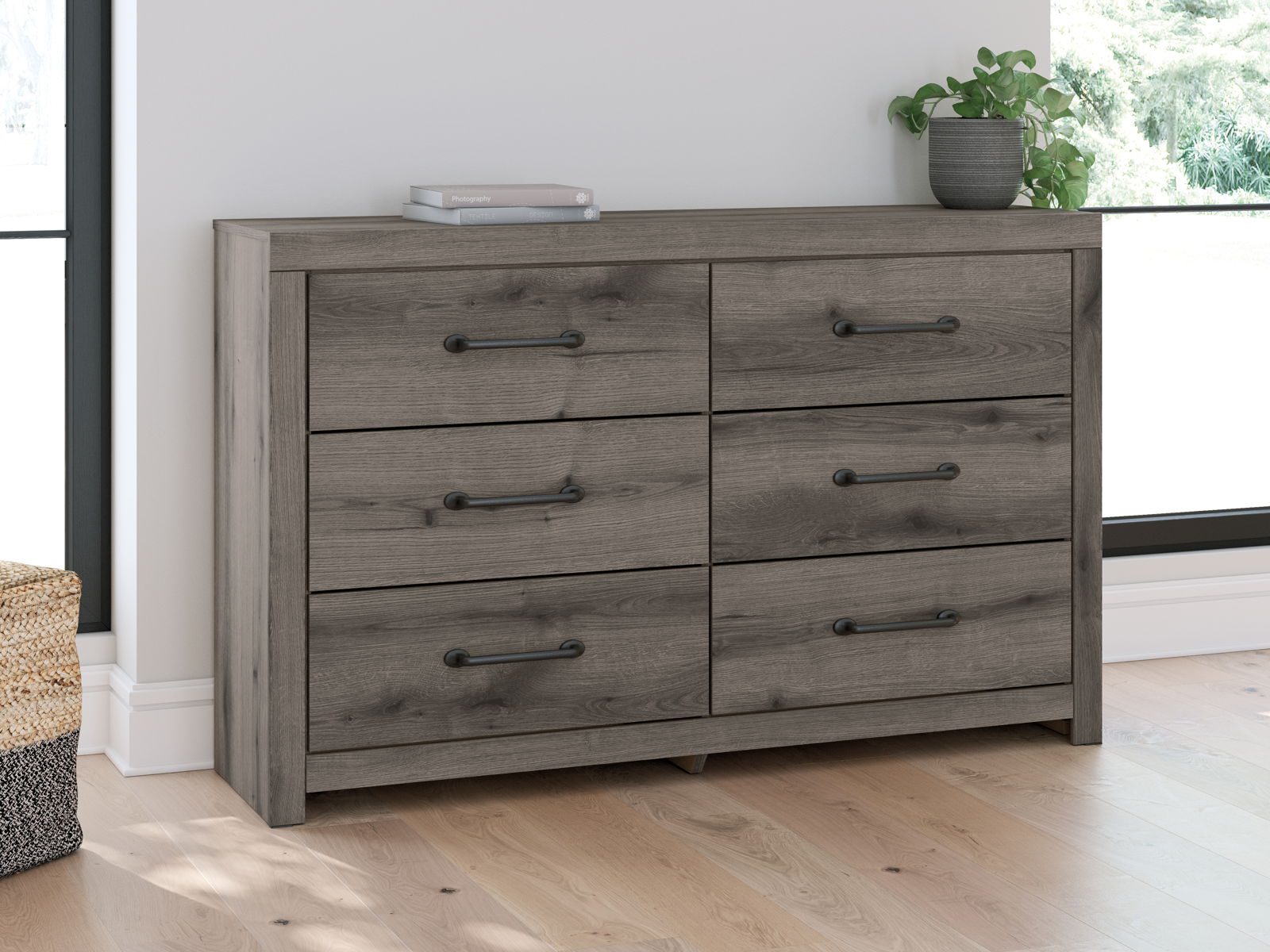 Graystorm - Brown Gray - Six Drawer Dresser - Image 4