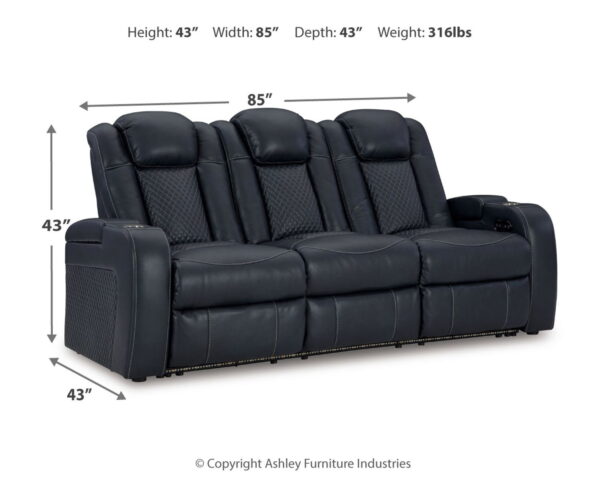 Fyne-dyme - Power Reclining Sofa With Adj Headrest - Image 2