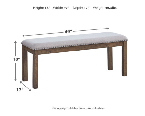 Moriville - Beige - Upholstered Bench - Image 4