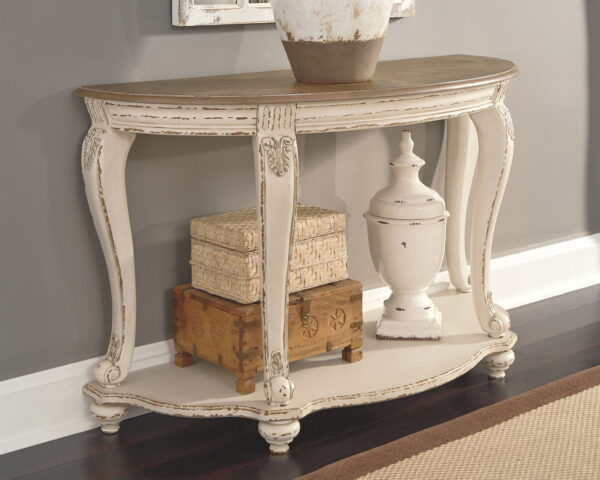 Realyn - White / Brown - Sofa Table - Image 4