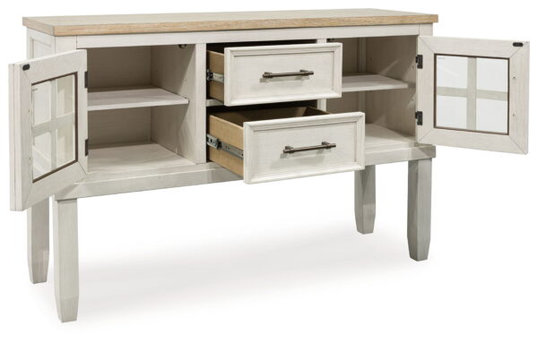 Shaybrock - Antique White / Brown - Dining Room Server - Image 2