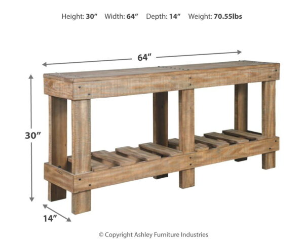 Susandeer - Brown - Console Sofa Table - Image 3