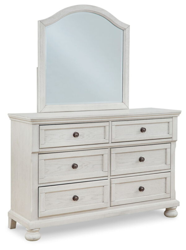 Robbinsdale - Antique White - Dresser, Mirror - Youth - Image 2