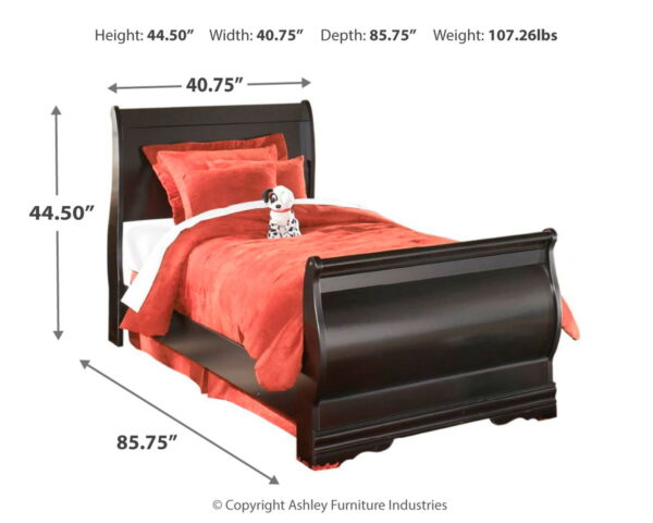 Huey Vineyard - Sleigh Bed - Image 3