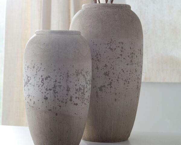Dimitra - Brown / Cream - Vase Set (Set of 2) - Image 2