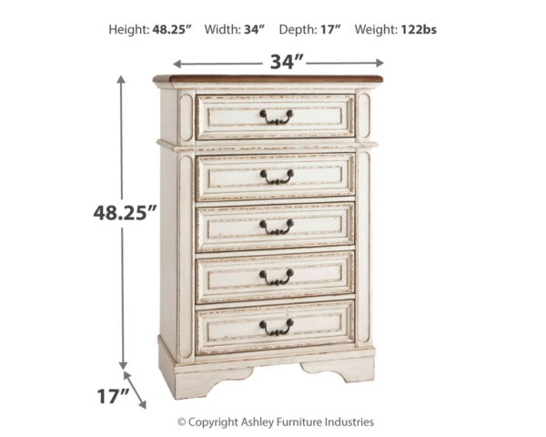 Realyn - Chipped White - Chest - Image 4