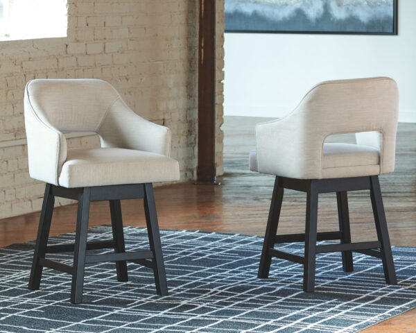 Tallenger - Upholstered Swivel Barstool (Set of 2) - Image 2