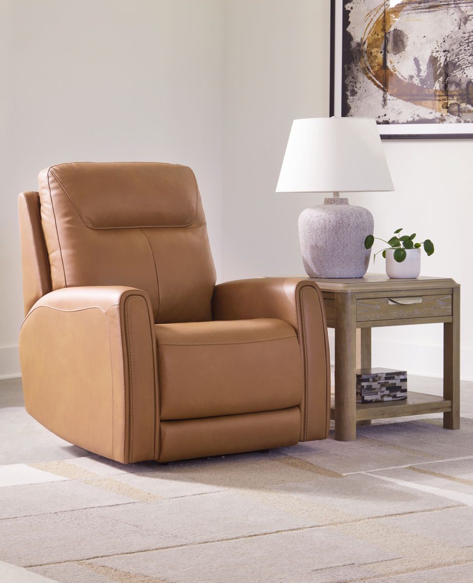 Tryanny - Butterscotch - Power Recliner/ Adj Headrest - Image 3
