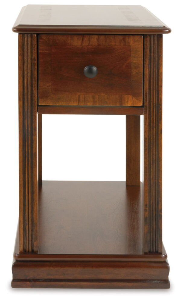 Breegin - Brown - Chair Side End Table - Removable Tray - Image 4