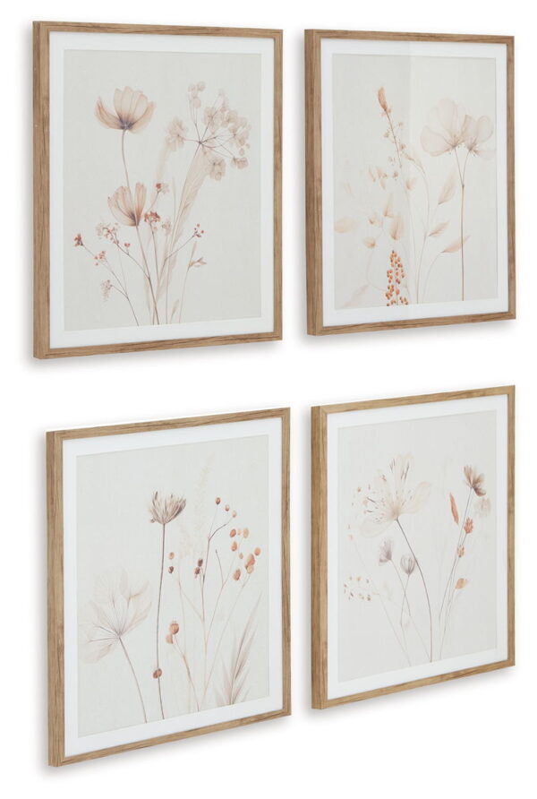 Bondner - Beige / Rust - Wall Art Set (Set of 4) - Image 3