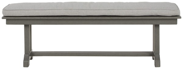 Visola - Gray - Bench with Cushion - Image 2