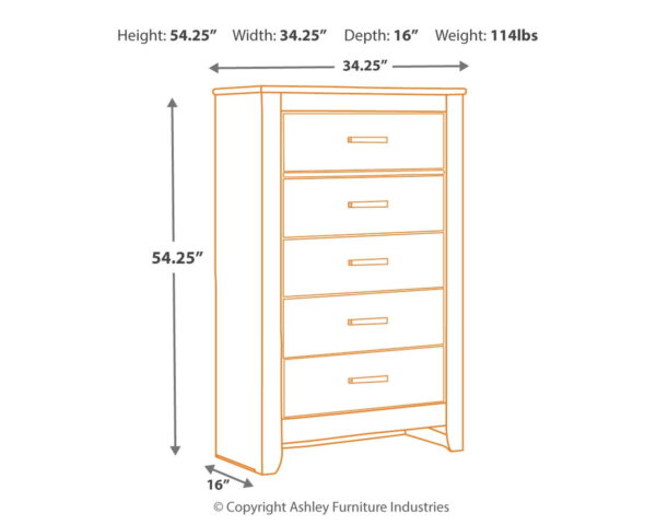 Brinxton - Charcoal - Five Drawer Chest - Image 2