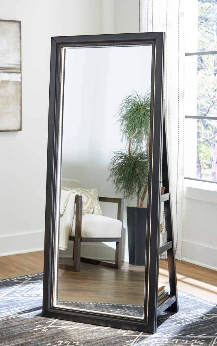 Evesen - Floor Standing Mirror/Storage - Image 3