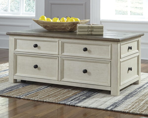 Bolanburg - White / Brown / Beige - Lift Top Cocktail Table - Image 3