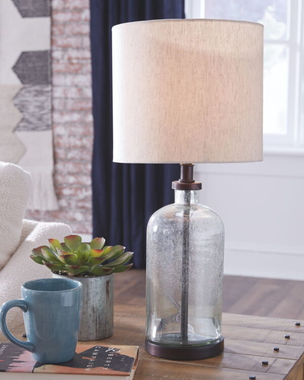 Bandile - Clear / Bronze Finish - Glass Table Lamp - Image 4