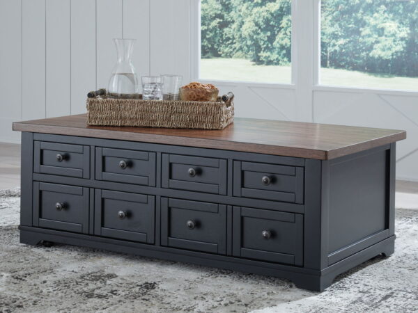 Wildenauer - Brown / Black - Lift Top Cocktail Table - Image 2