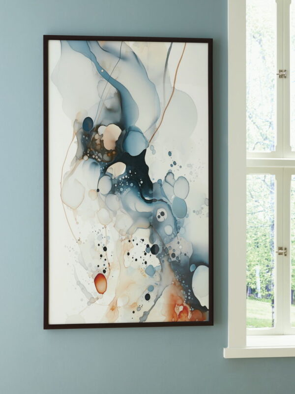 Foxenburg - Blue / Amber / White - Wall Art - Image 2