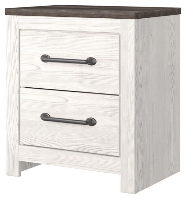 Gerridan - White / Gray - Two Drawer Night Stand - Image 4