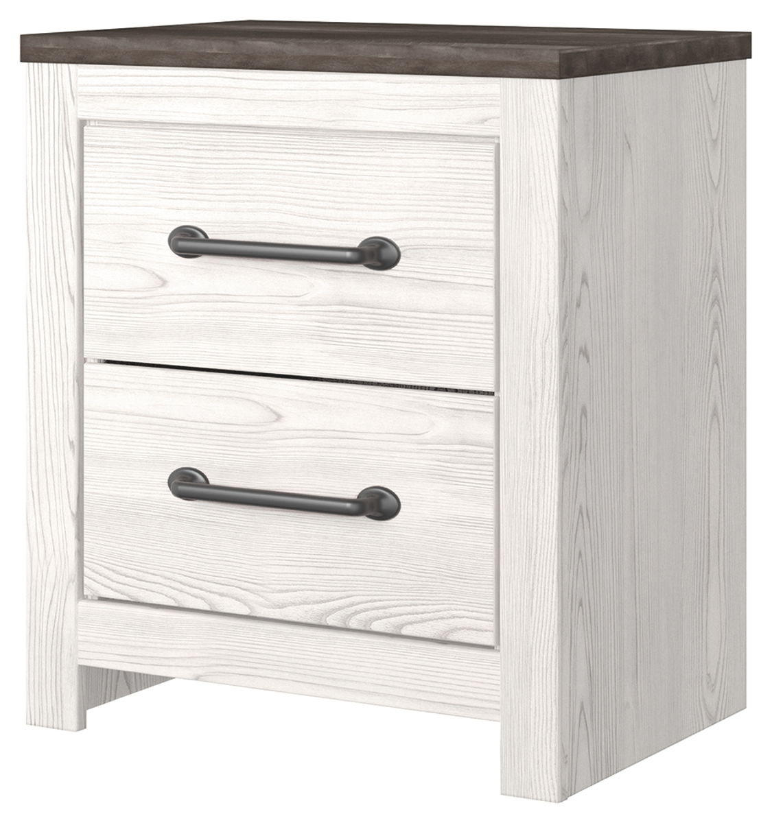 Gerridan - White / Gray - Two Drawer Night Stand - Image 4