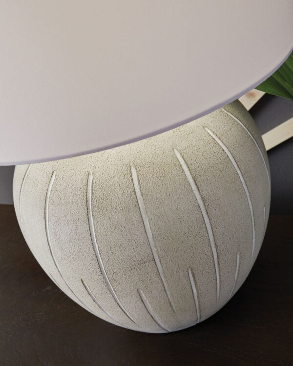 Calbert - Warm Gray - Poly Table Lamp - Image 2
