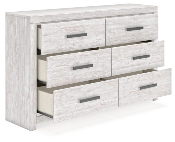 Cayboni - Whitewash - Six Drawer Dresser - Image 3