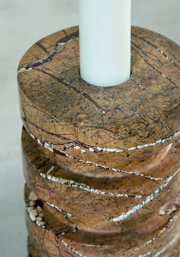 Emsleyfield - Tan - Candle Holder Set (Set of 2) - Image 2