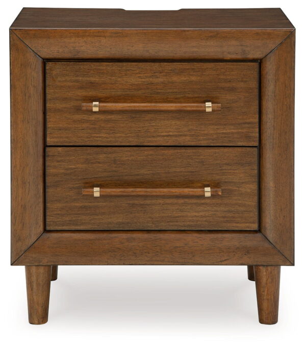 Lyncott - Brown - Two Drawer Night Stand - Image 4