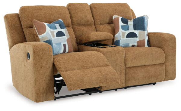 Kanlow - Dbl Reclining Loveseat With Console - Image 2