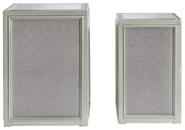 Traleena - Silver Finish - Nesting End Tables (Set of 2) - Image 2