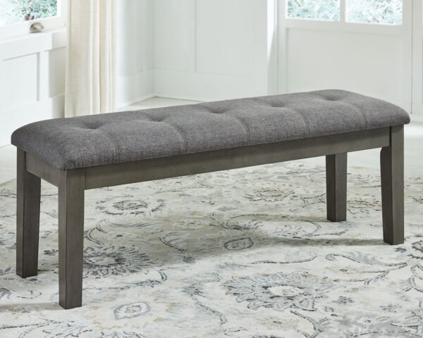 Hallanden - Black / Gray - Large UPH Dining Room Bench - Image 4