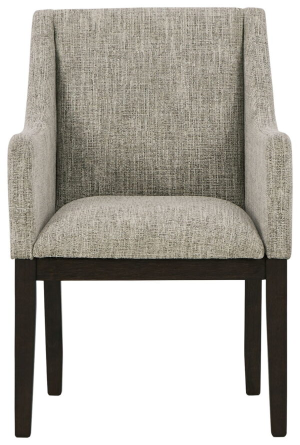 Burkhaus - Beige / Dark Brown - Dining UPH Arm Chair (Set of 2) - Image 2
