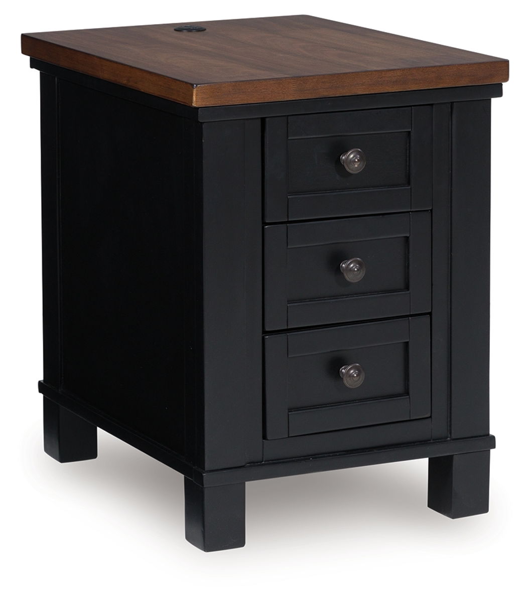 Wildenauer - Brown / Black - Chair Side End Table