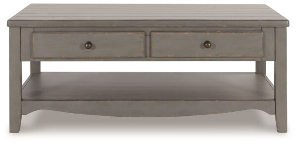 Charina - Antique Gray - Rectangular Cocktail Table - Image 3