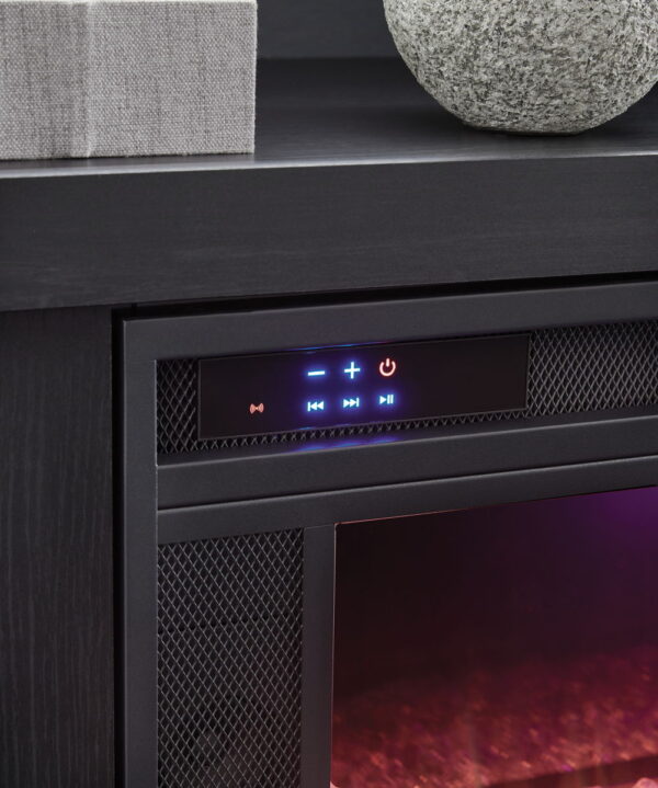 Entertainment Accessories - Black - Fireplace Insert - Image 2