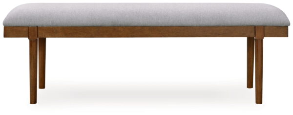Lyncott - Gray / Brown - Large Upholstered Dining Room Bench - Image 4
