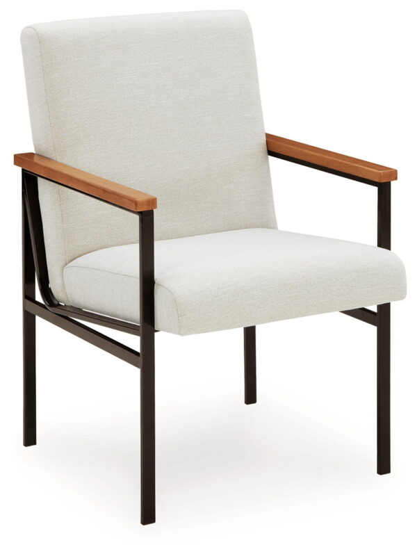 Dressonni - Brown - Dining Upholstered Arm Chair (Set of 2) - Image 2