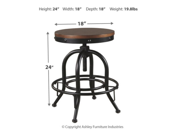 Valebeck - Swivel Barstool (Set of 2) - Image 3