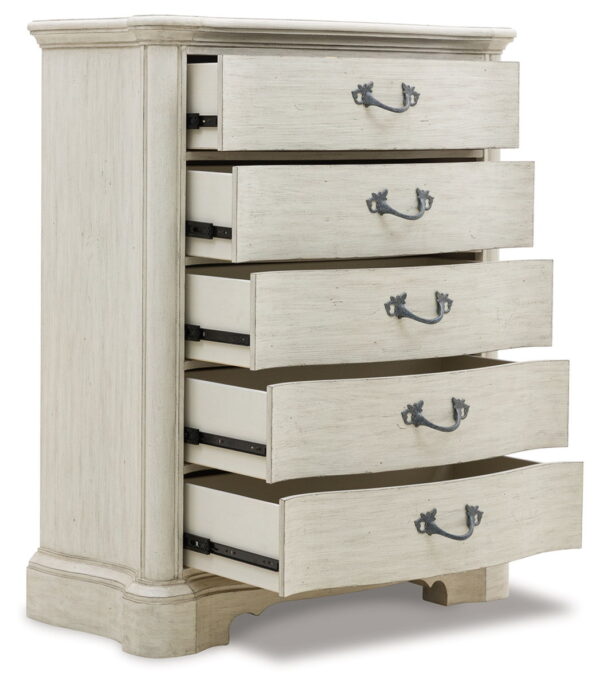 Arlendyne - Antique White - Five Drawer Chest - Image 4