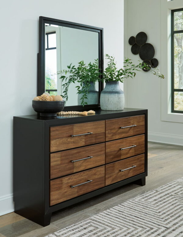 Kraeburn - Brown / Black - Dresser And Mirror - Image 3