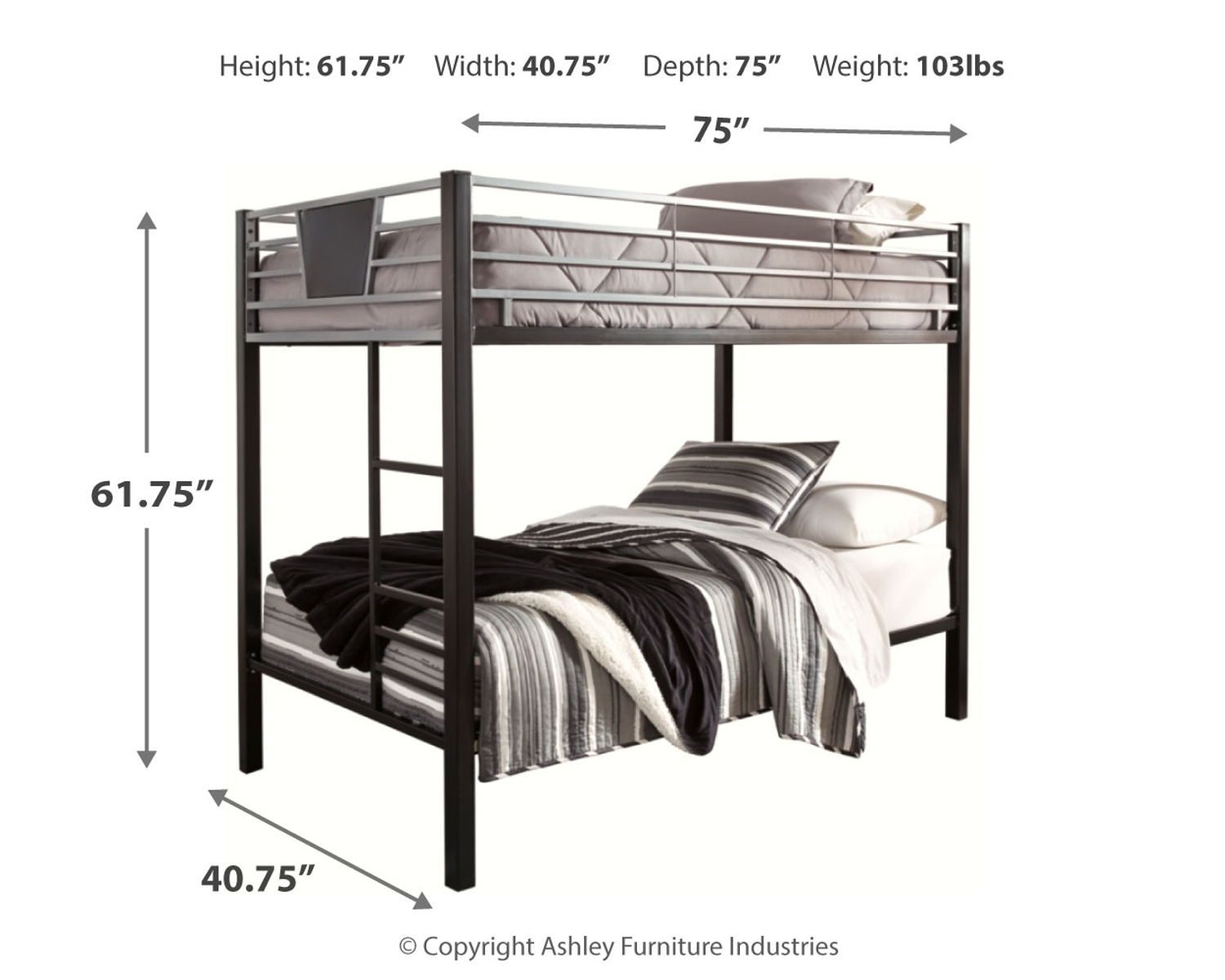 Dinsmore - Bunk Bed W/Ladder - Image 2