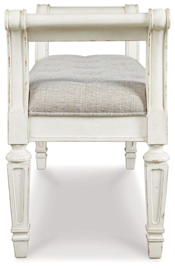 Realyn - Antique White - Accent Bench - Image 3