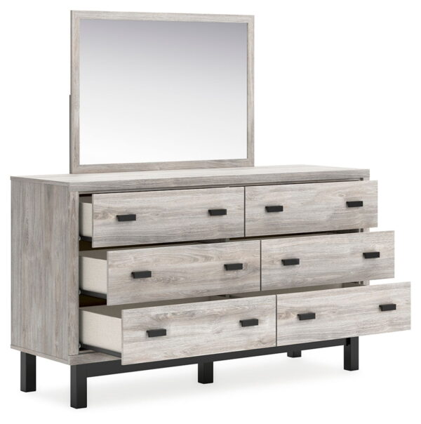 Vessalli - Gray - Dresser And Mirror - Image 2