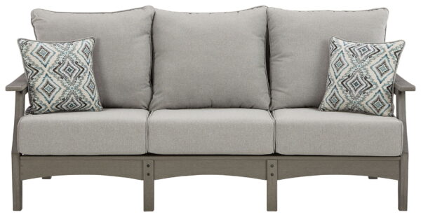 Visola - Gray - Sofa with Cushion - Image 4