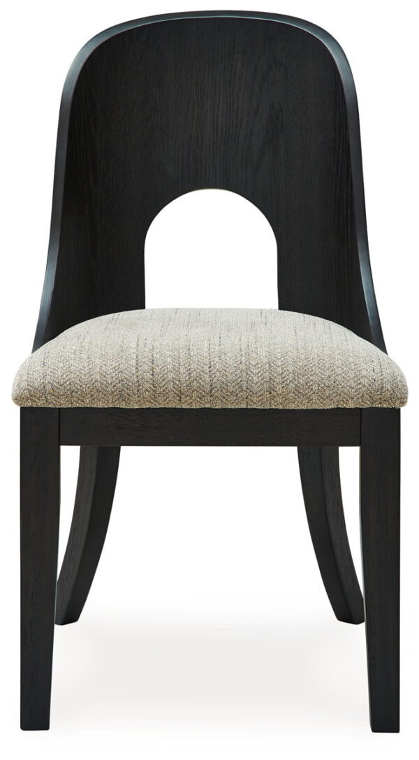 Rowanbeck - Gray / Black - Dining Upholstered Side Chair (Set of 2) - Image 4