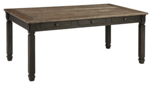 Tyler Creek - Black / Gray - Rectangular Dining Room Table
