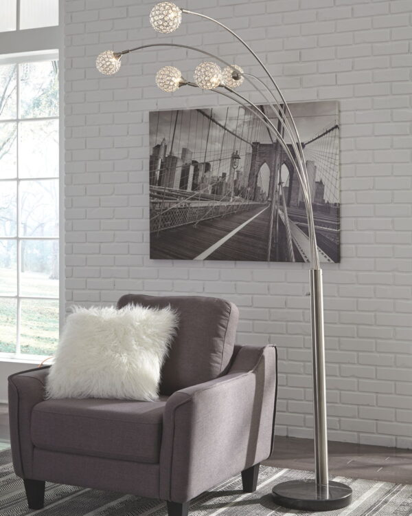 Winter - Silver Finish - Metal Arc Lamp - Image 3