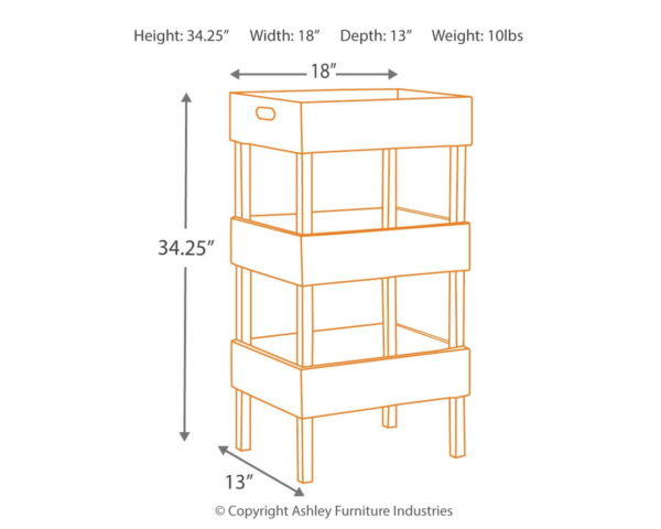 Yulton - Antique White - Storage Shelf - Image 2
