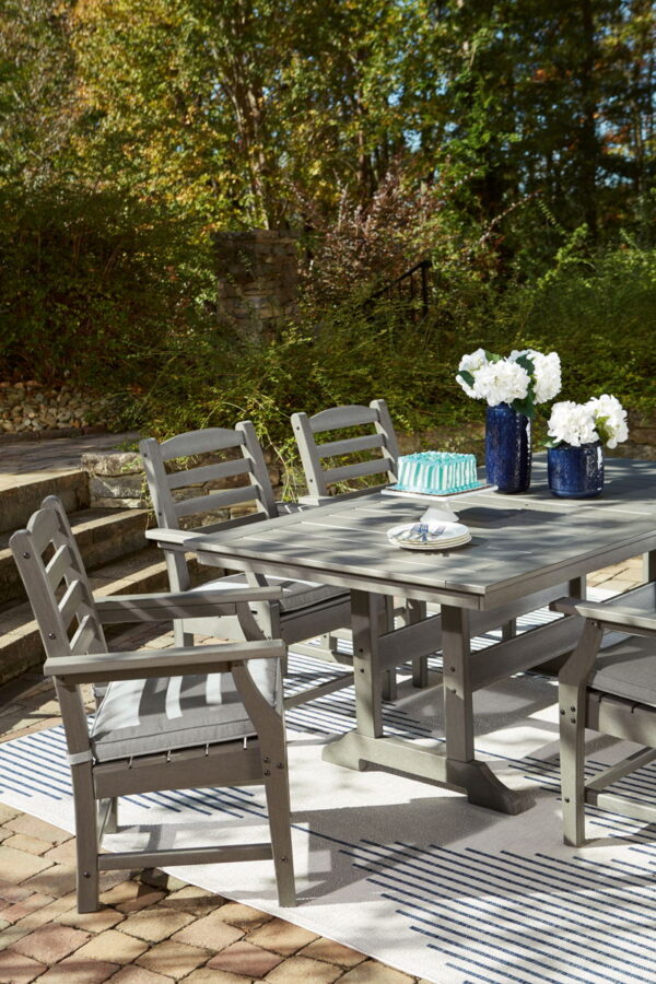 Visola - Gray - 7 Pc. - Dining Set with 6 Chairs - Image 4